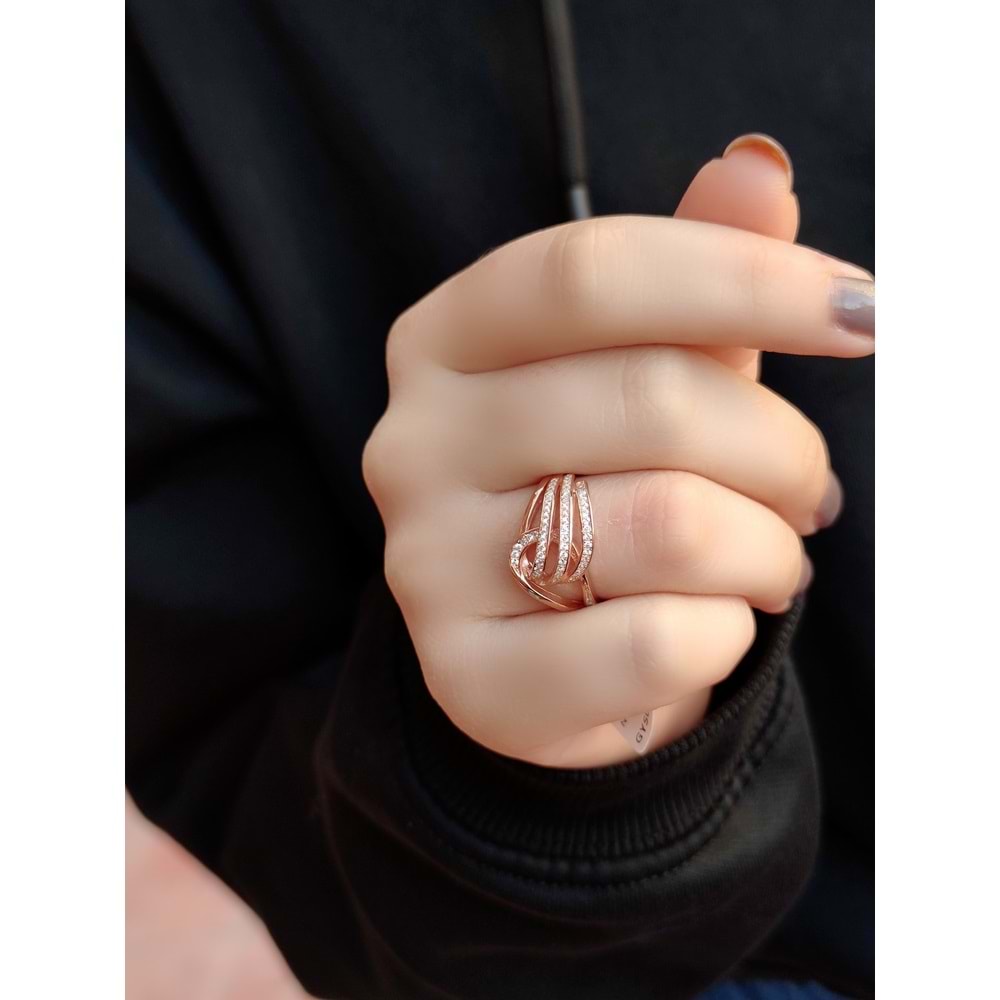 İTHAL ZİRKON TAŞLI GÜMÜŞ YÜZÜK-21 NUMARA