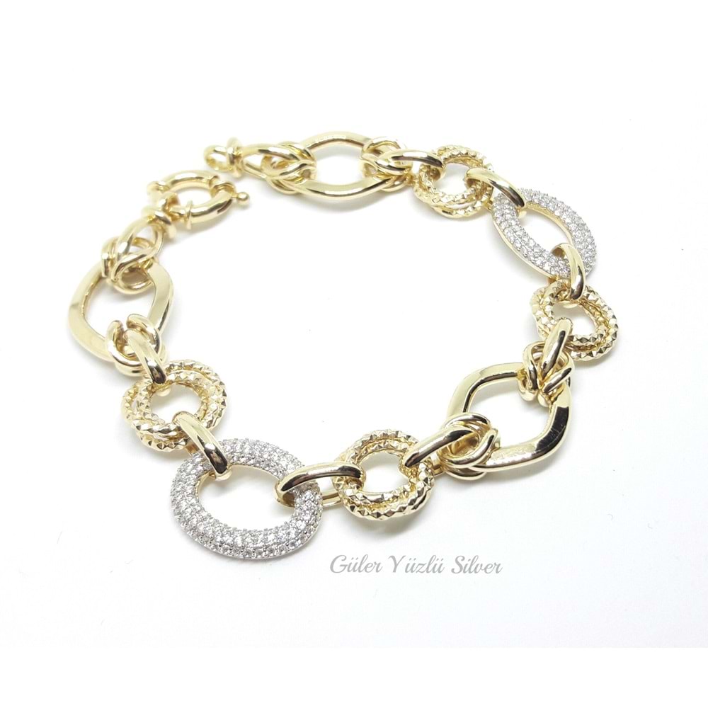 ALTIN İŞÇİLİĞİ HALLOW GÜMÜŞ BİLEKLİK G1620