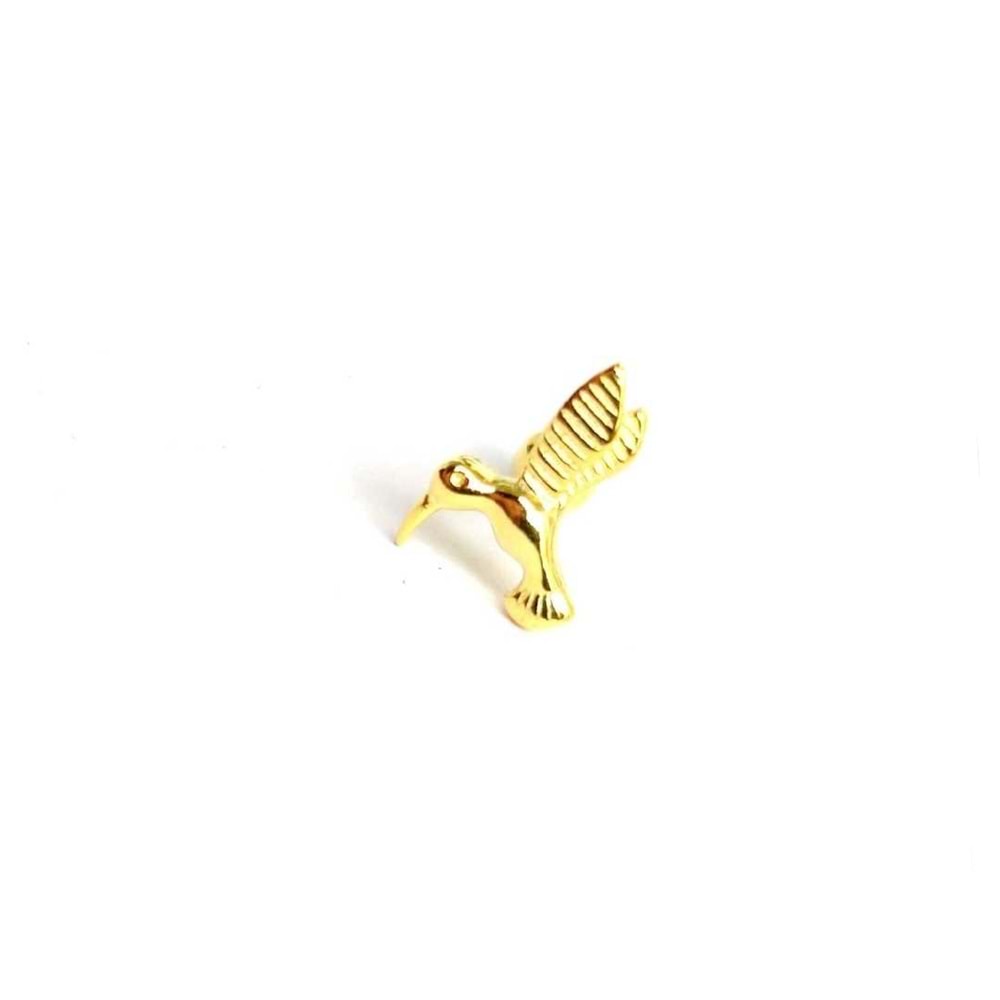 KUŞ GÜMÜŞ TRAGUS PIERCING - ALTIN SARI
