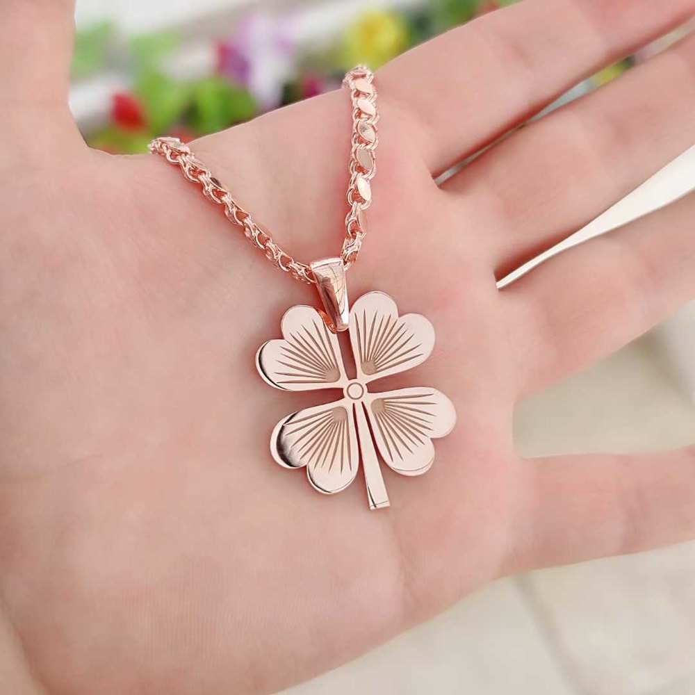 ARPA ZİNCİRLİ YONCA GÜMÜŞ KOLYE