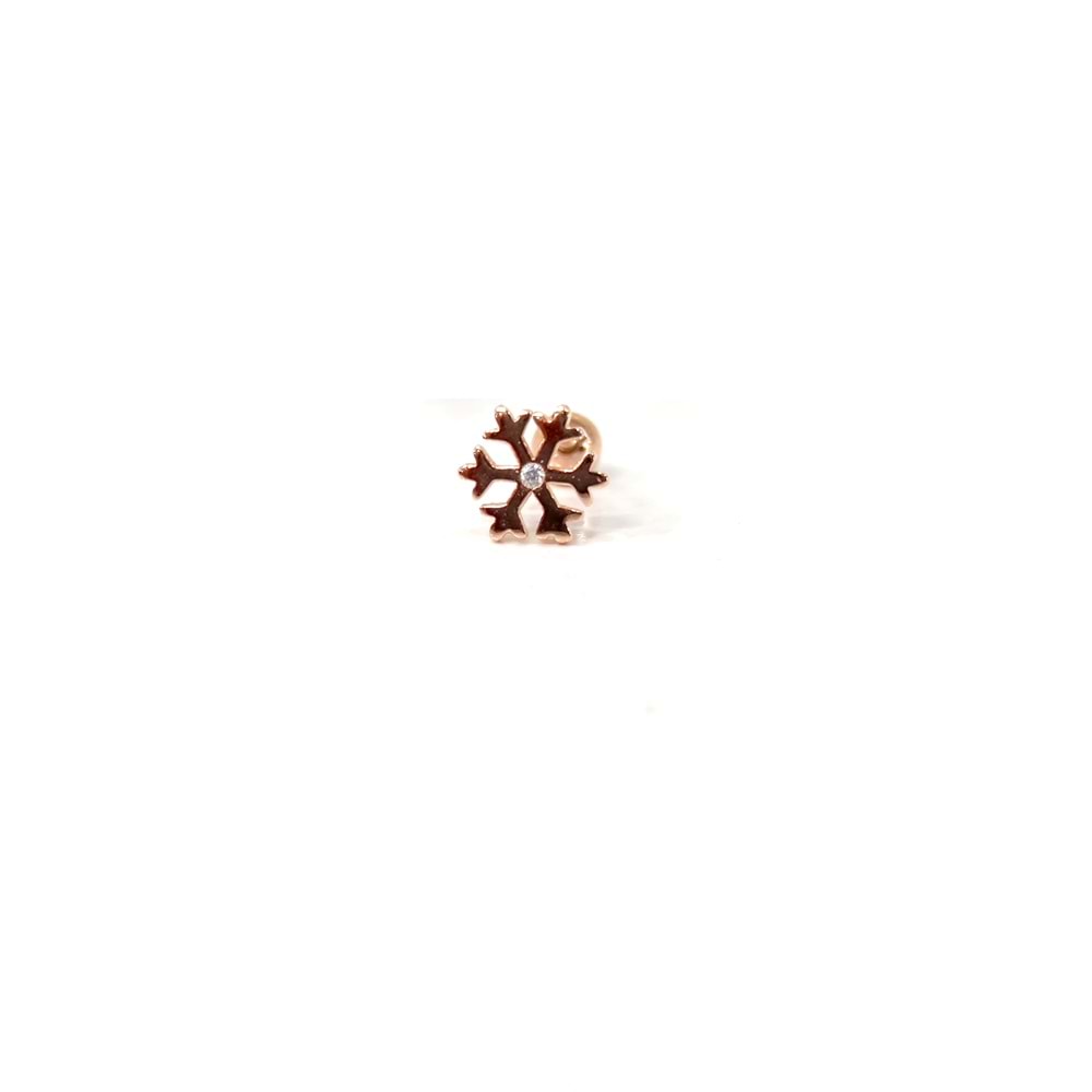 KAR TANESİ GÜMÜŞ TRAGUS PIERCING - ROSE BAKIR