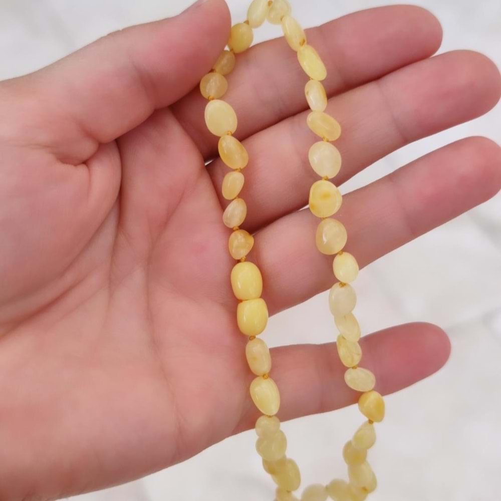 ORJİNAL KEHRİBAR BEBEK KOLYE