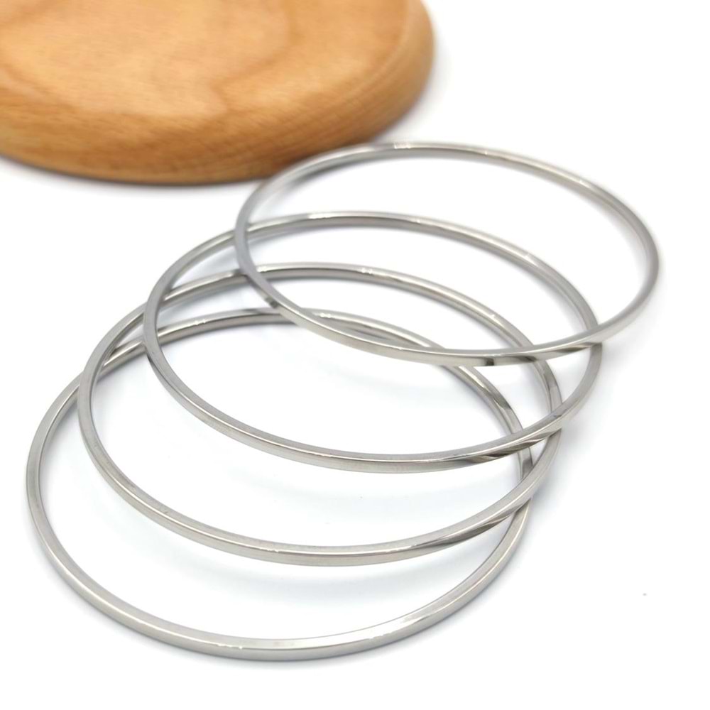 DÖRTLÜ 60 MM İNCE RAY ÇELİK BİLEZİK