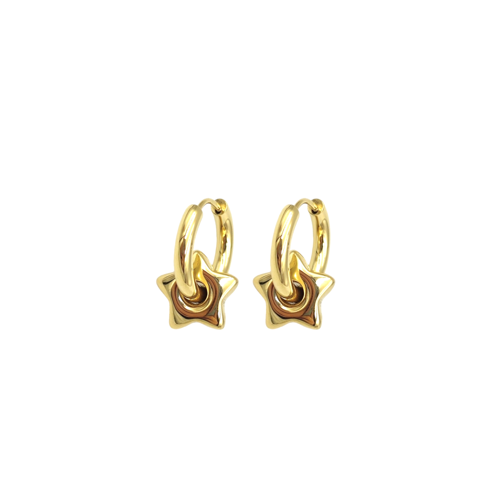 ÇELİK 12 MM YILDIZ HALKA KÜPE