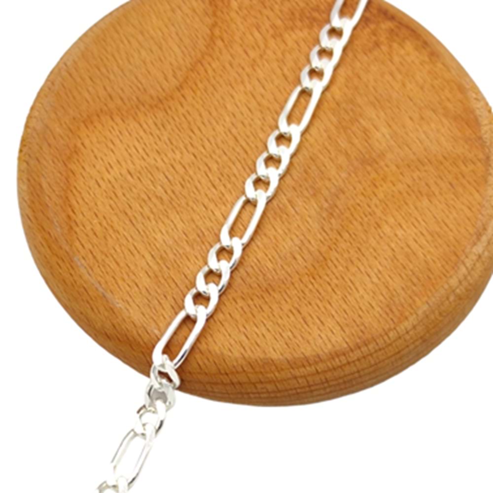 5,80 MM FIGARO ZİNCİR GÜMÜŞ BİLEKLİK