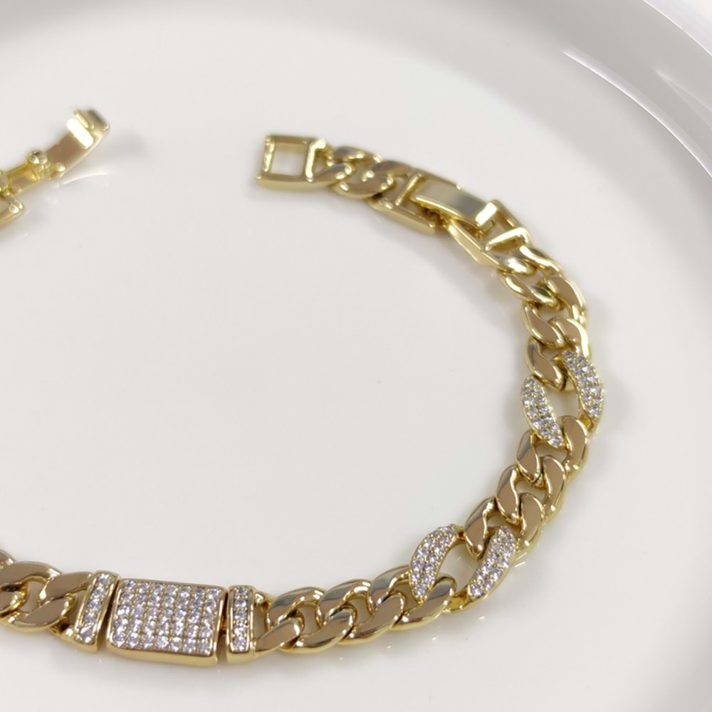 XUPING TAŞLI GURMET BİLEKLİK 17+2 CM GOLD