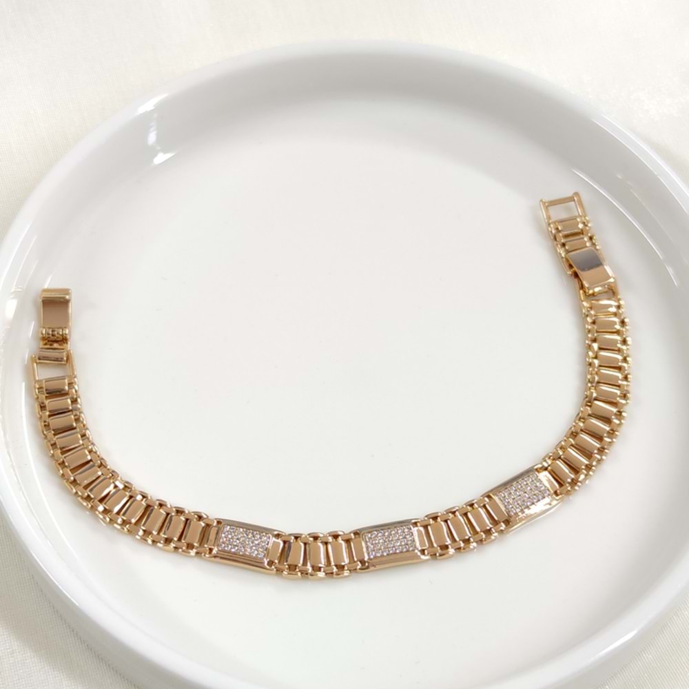 XUPING TAŞLI KORDON BİLEKLİK ROSE 17+2 CM