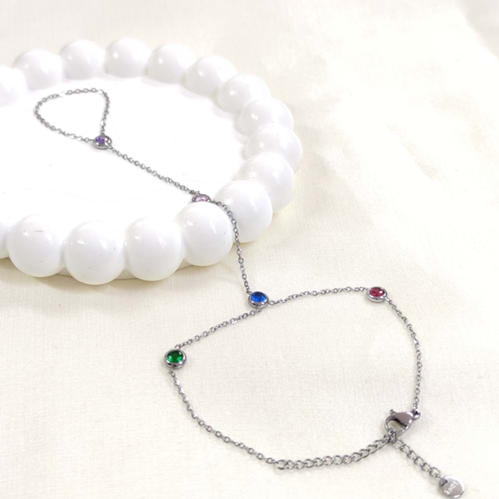 ÇELİK RENKLİ TAŞLI ŞAHMERAN