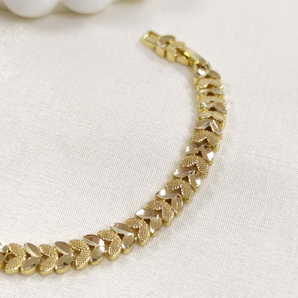XUPING YAPRAK MODEL BİLEKLİK GOLD 17+2 CM