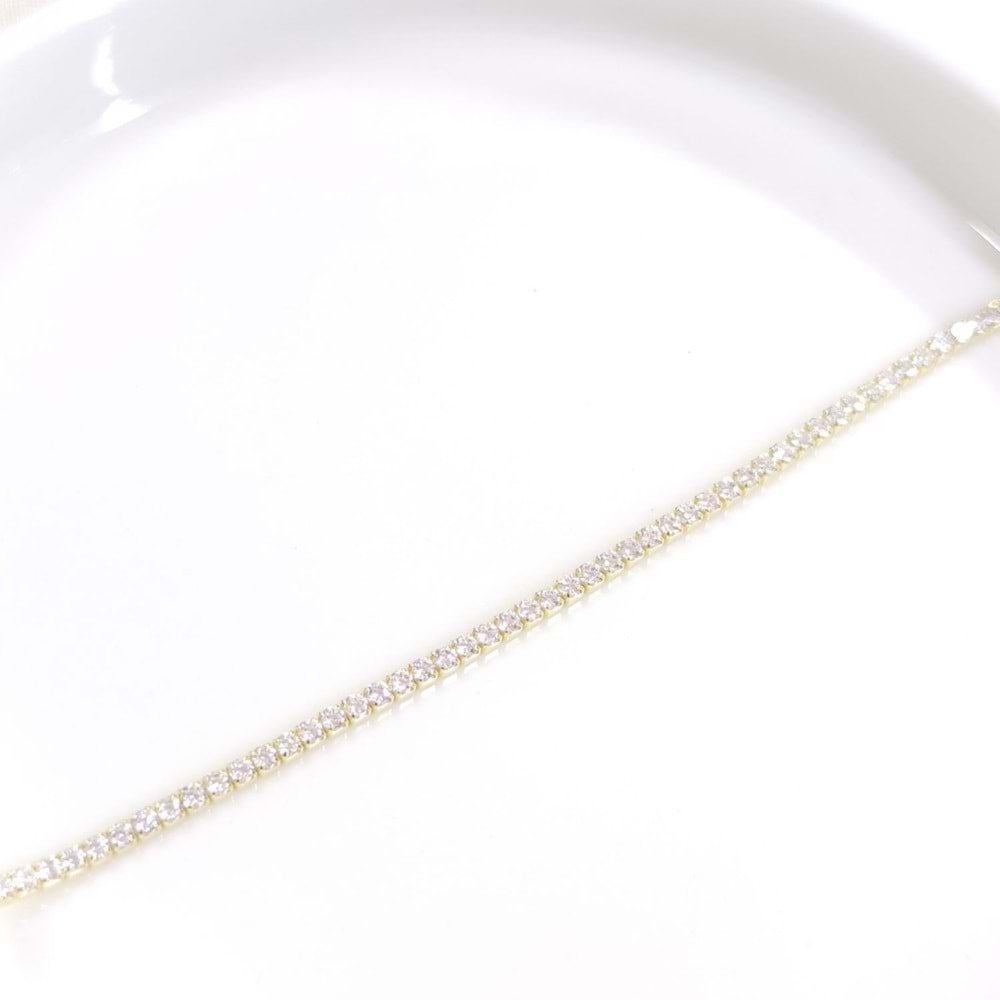 İTHAL 1,80 MM SU YOLU GÜMÜŞ BİLEKLİK 16+3 CM