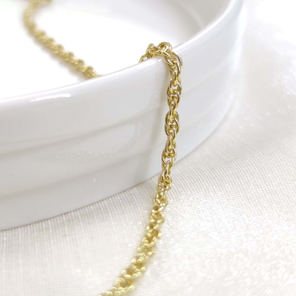 XUPING 2 MM SİNGAPUR ZİNCİR 45 CM KOLYE GOLD