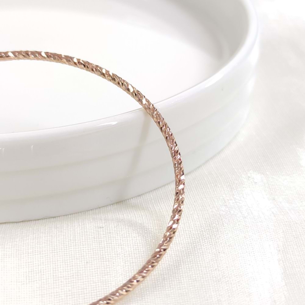 XUPING 60 MM DESENLİ 1 ADET BİLEZİK - ROSE BAKIR