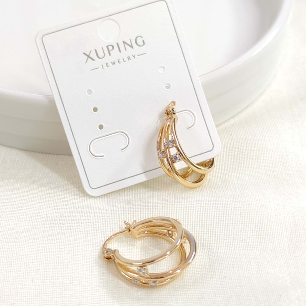 XUPING 15 MM HALKA KÜPE ROSE