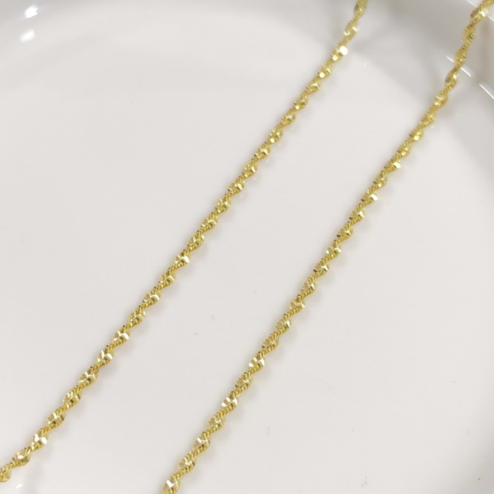2 MM PARLAK BURGU ZİNCİR GÜMÜŞ KOLYE 55 CM