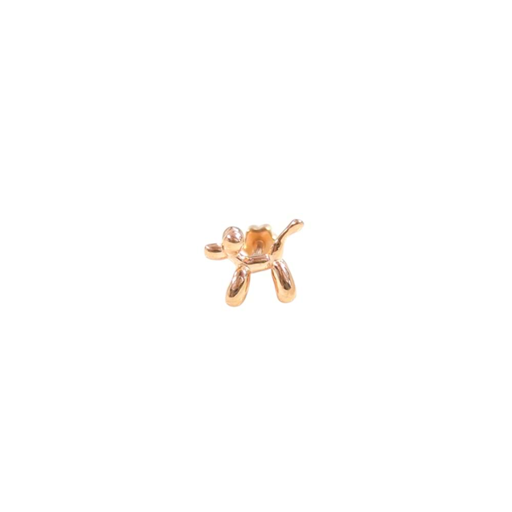 BALON KÖPEK GÜMÜŞ TRAGUS PIERCING - ROSE BAKIR