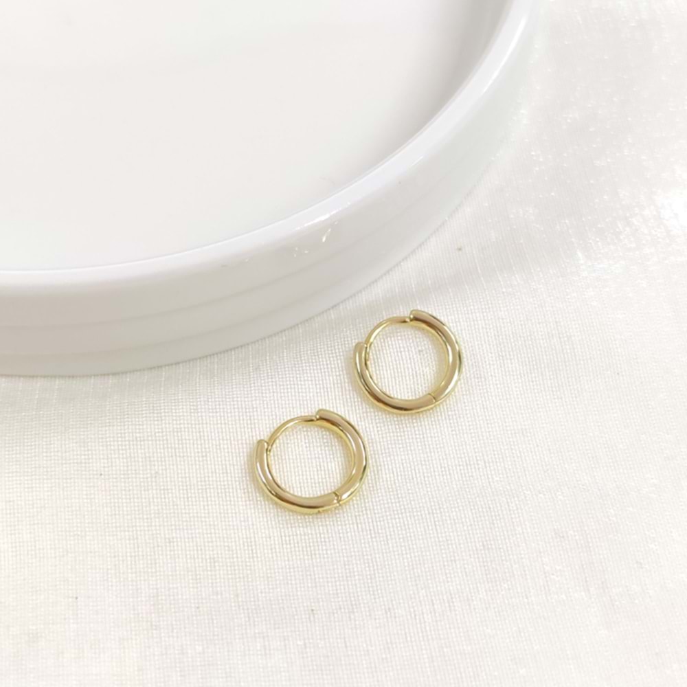 İTHAL 10 MM BOMBELİ GÜMÜŞ HALKA KÜPE