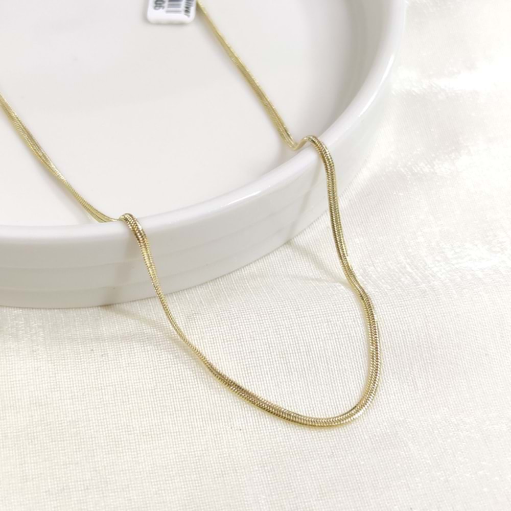 XUPING 2 MM EZME YILAN ZİNCİR 45 CM GOLD