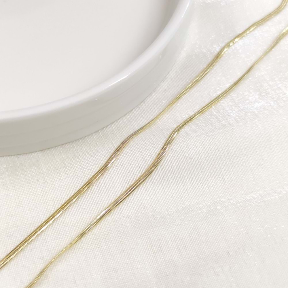 XUPING 2 MM EZME YILAN ZİNCİR 45 CM GOLD