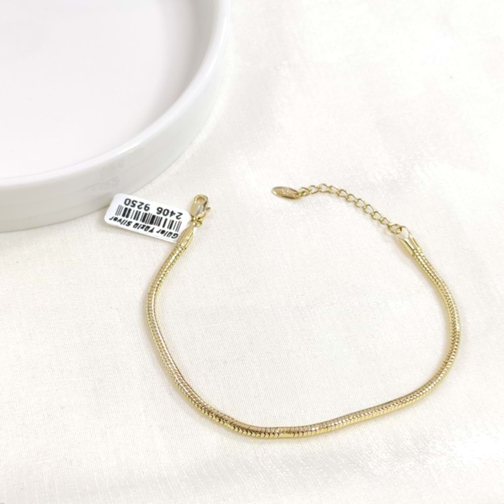 XUPING 3 MM YILAN BİLEKLİK GOLD 18+3 CM