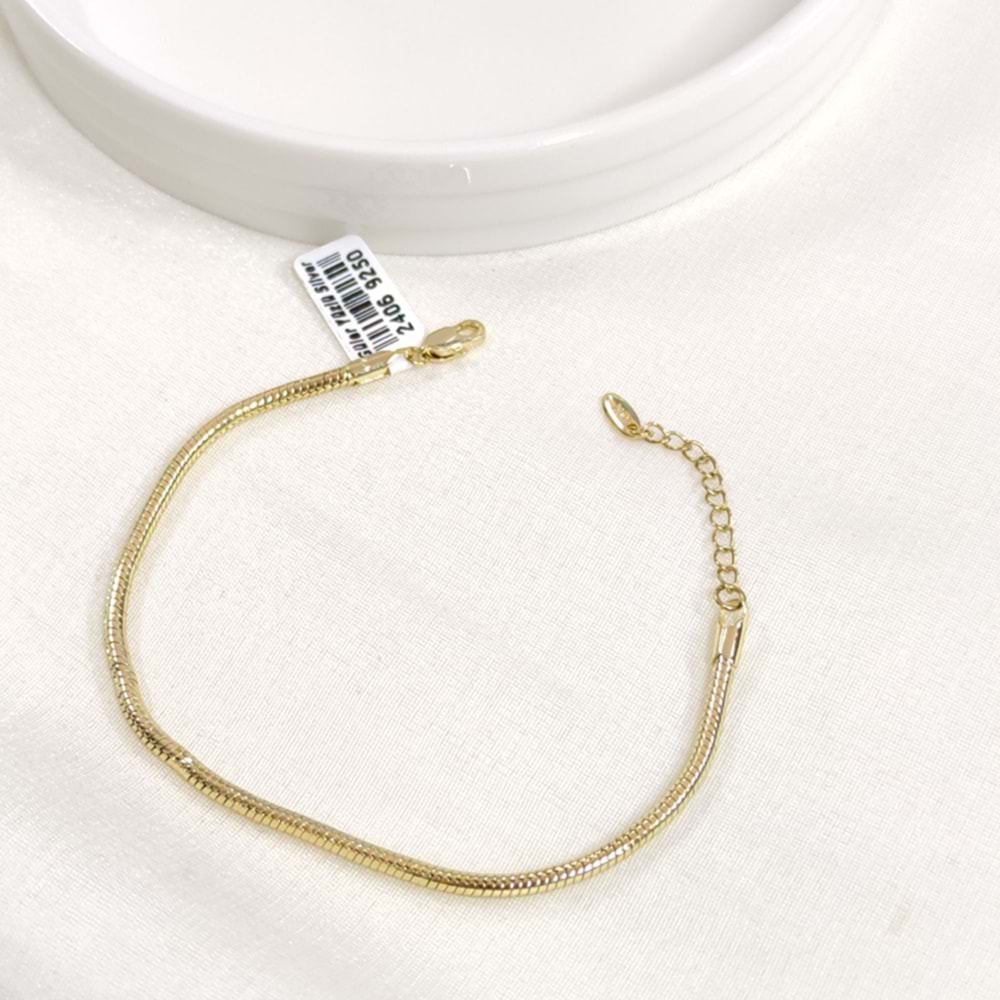 XUPING 3 MM YILAN BİLEKLİK GOLD 18+3 CM