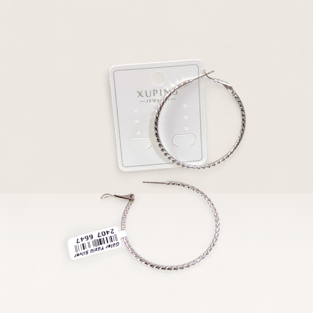 XUPING 4 CM BURGU HALKA KÜPE BEYAZ