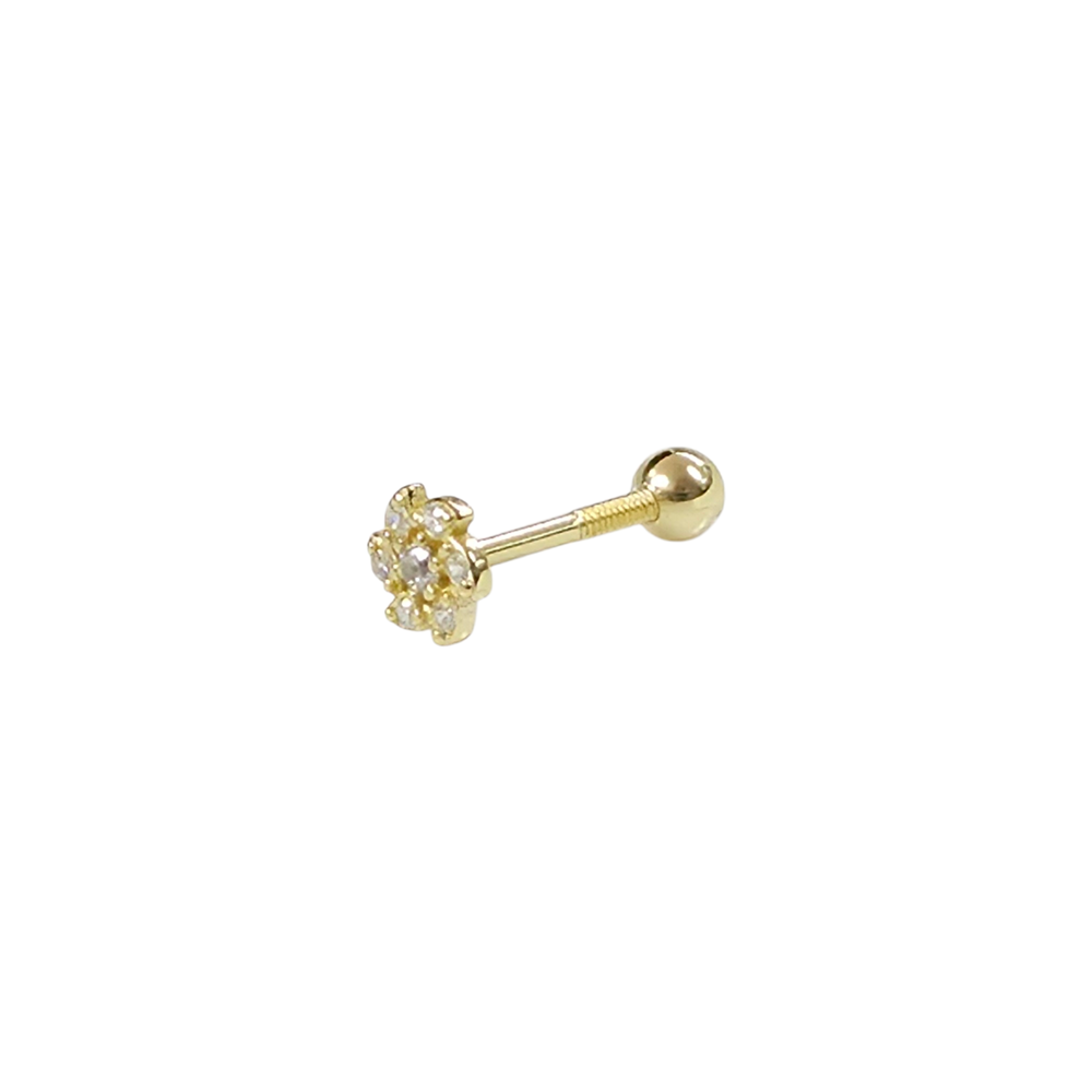 5 MM RÜZGAR ÇİÇEK GÜMÜŞ TRAGUS PIERCING