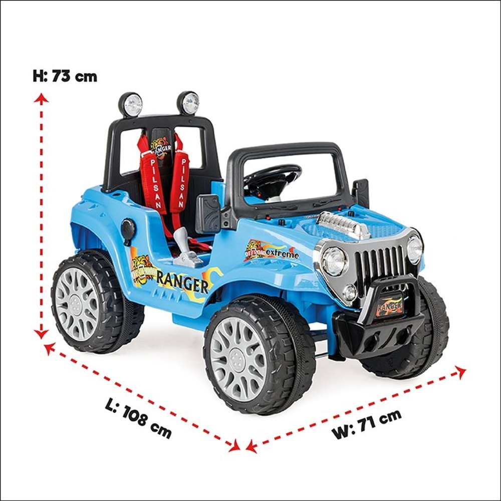 PİLSAN RANGER 12V UZAKTAN KUMANDALI AKÜLÜ ARABA