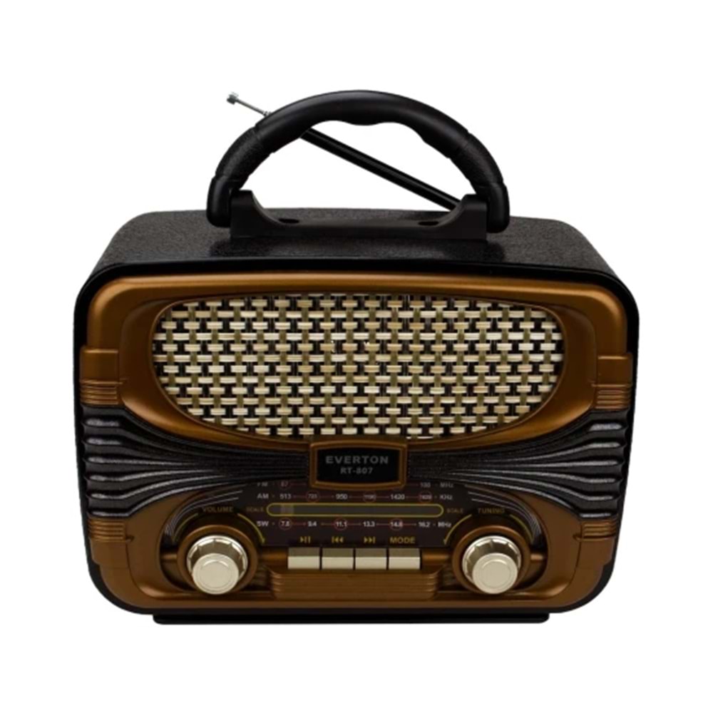 Everton Rt-807 Bluetooth Fm/Usb/Tf/Aux Nostaljik Radyo