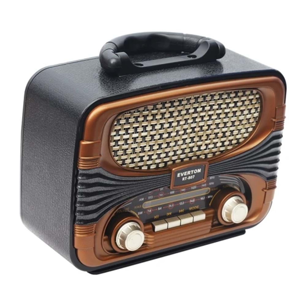 Everton Rt-807 Bluetooth Fm/Usb/Tf/Aux Nostaljik Radyo