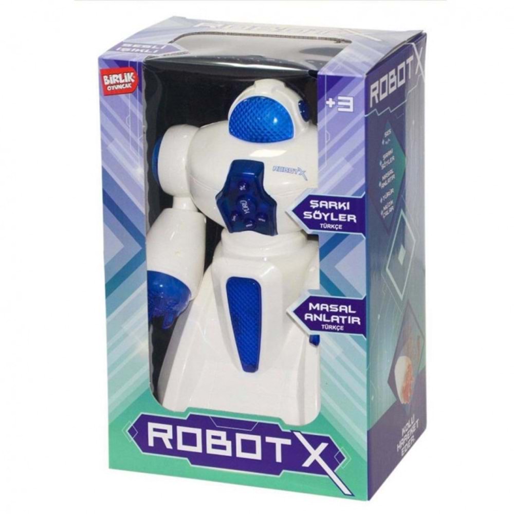 BİRLİK TÜRKÇE SESLİ KUTULU PİLLİ ROBOT X URT010-002