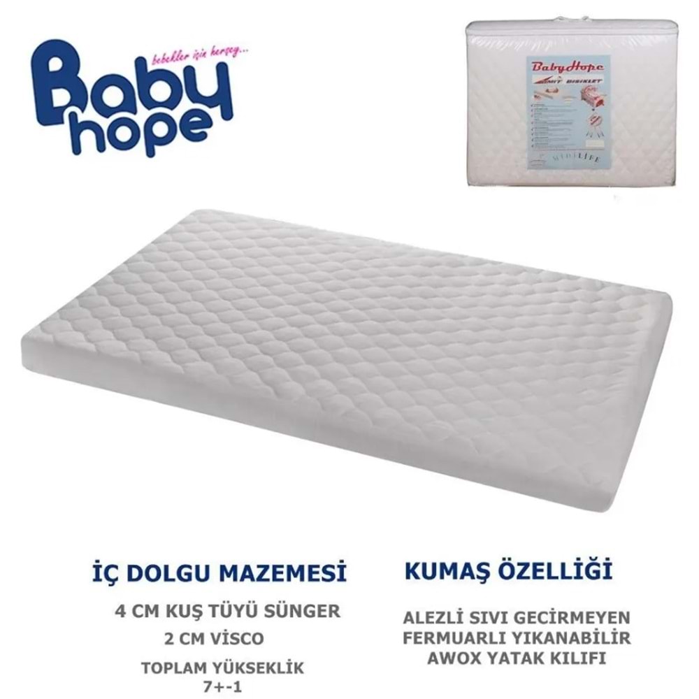 BABYHOPE VİSCO OYUN PARKI YATAĞI - 70 X 110