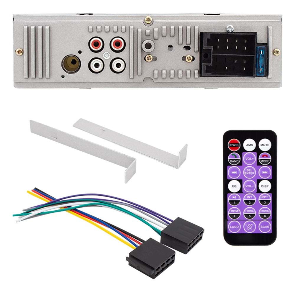 MAGICVOICE MV-5417 ÇİFT USB-SD-FM-AUX-BLUETOOTH MEKANİKSİZ OTO TEYP 4 X 55 WATT