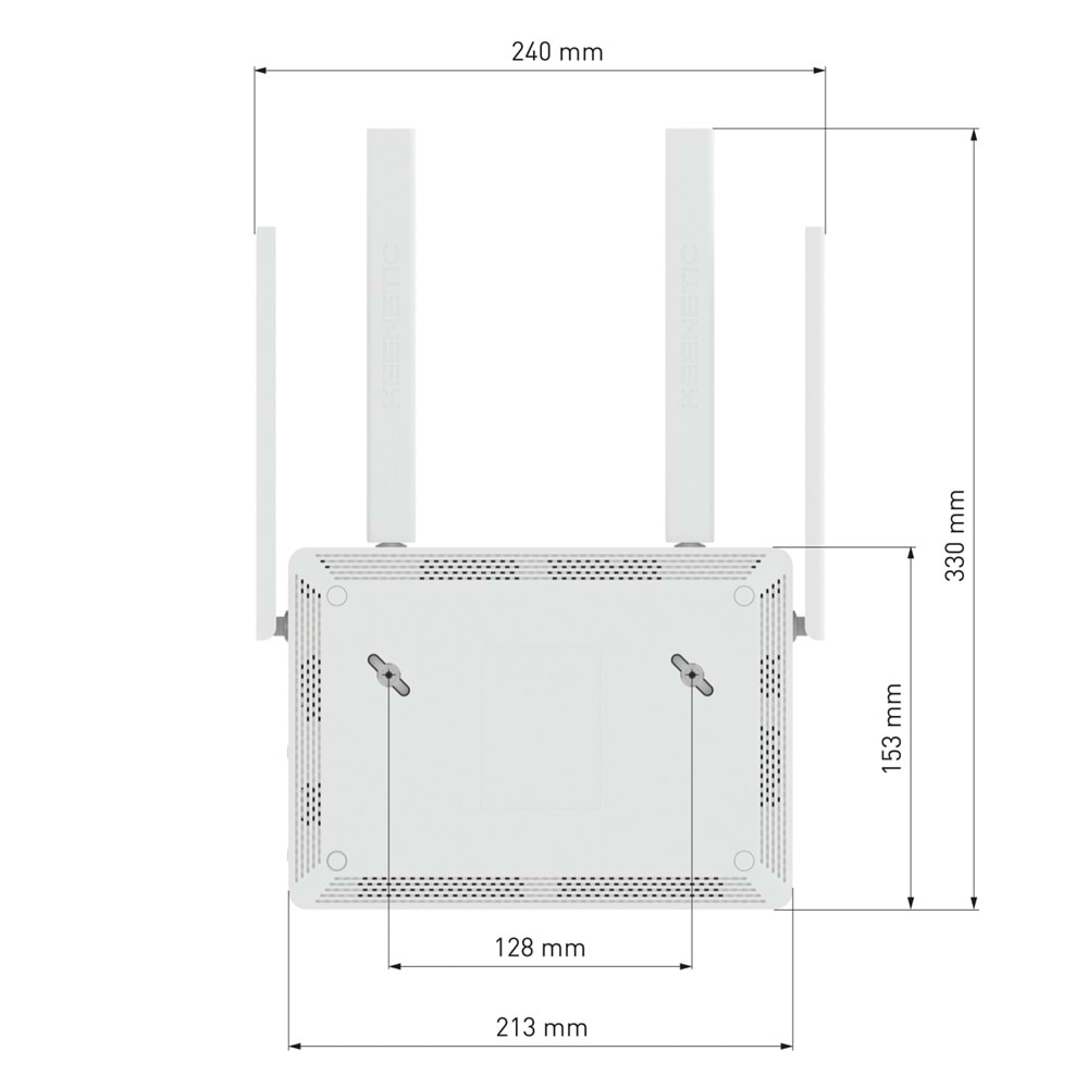 KEENETIC HOPPER AX1800 Mesh Wi-Fi 6 Gigabit USB 3.0 Wpa3 Vpn Fiber Router KN-3810-01-EU