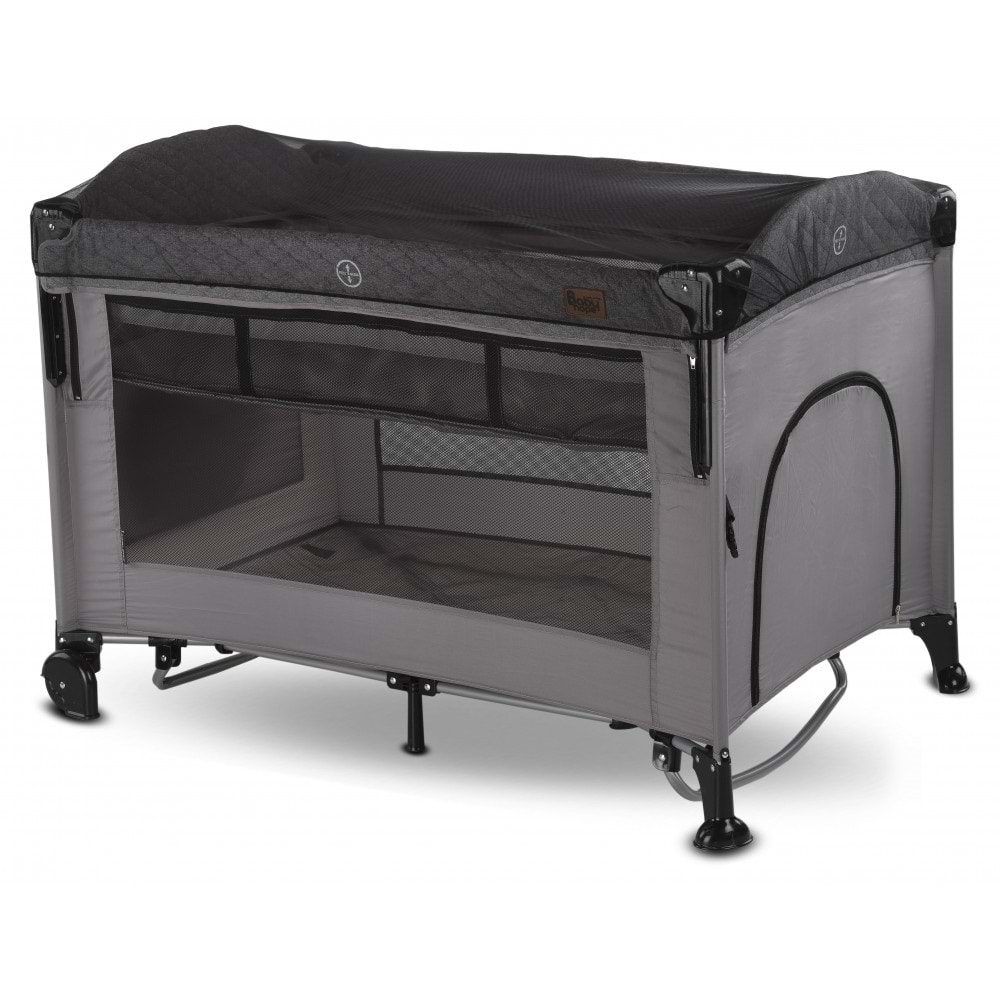 BABYHOPE BH-1081 ROYAL BASIC ANNE YANI OYUN PARKI BEŞİK 70X110 - GRİ - STD