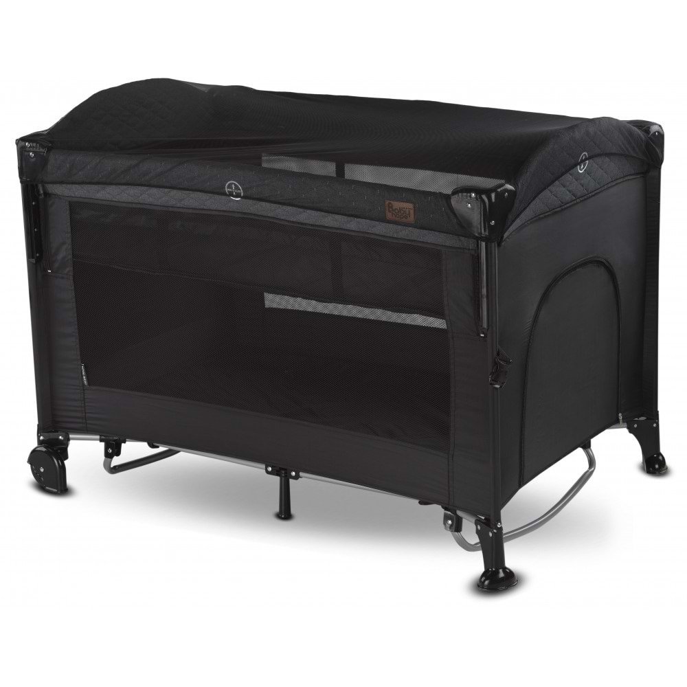 BABYHOPE BH-1081 ROYAL BASIC ANNE YANI OYUN PARKI BEŞİK 70X110 - SİYAH - STD