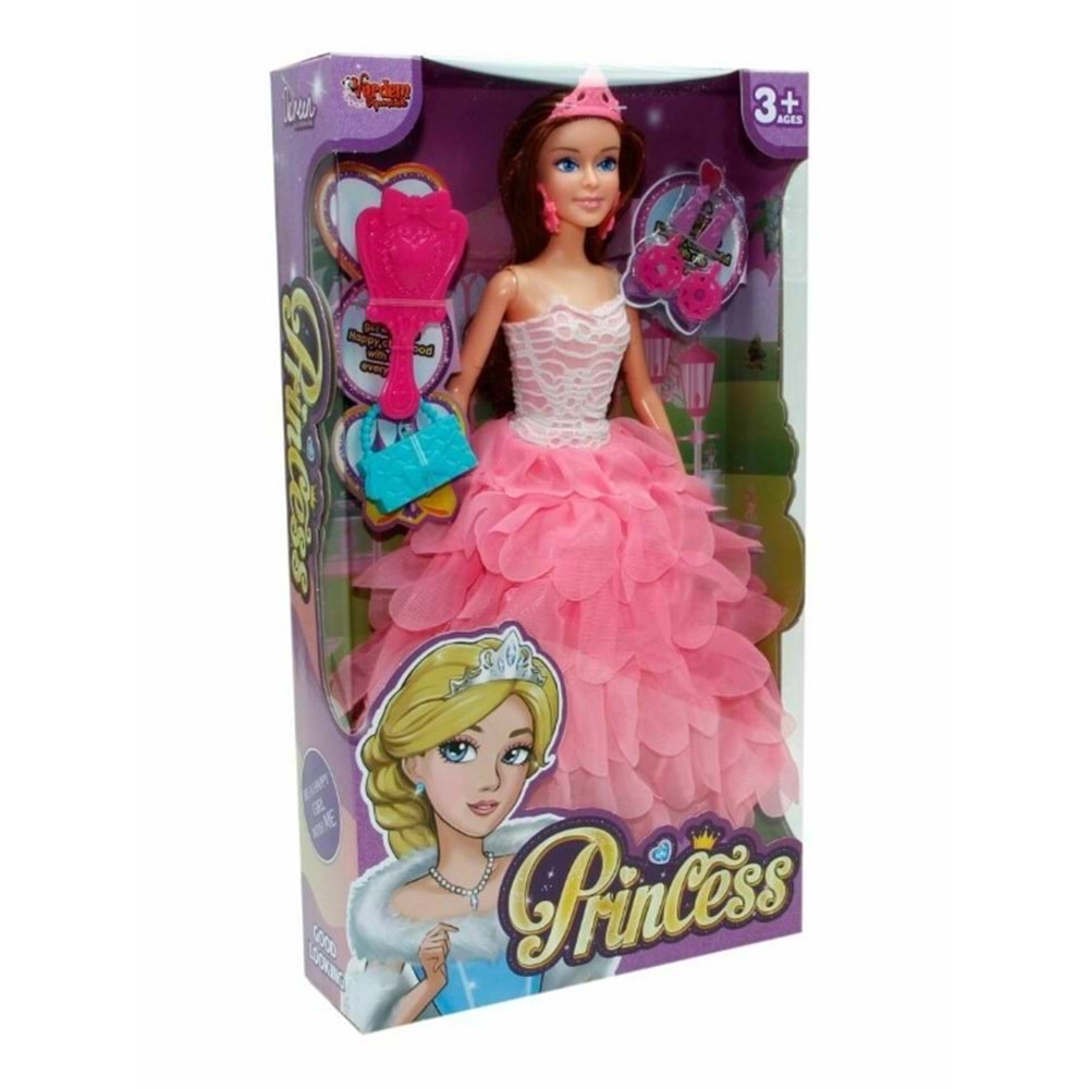 Vardem 29 Cm Aksesuarlı Prenses Bebek 66796