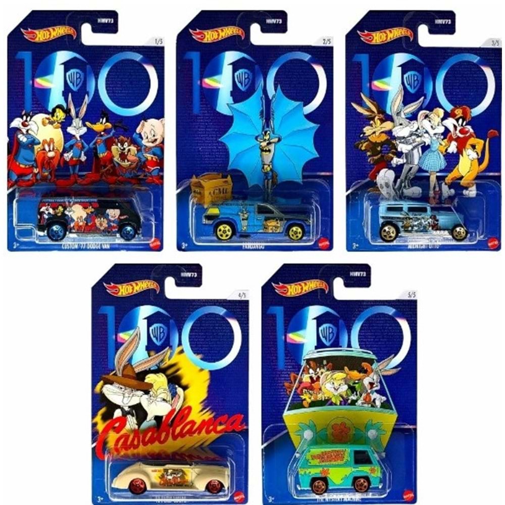 Mattel HotWheels Looney Tunes Temalı Arabalar HMV7