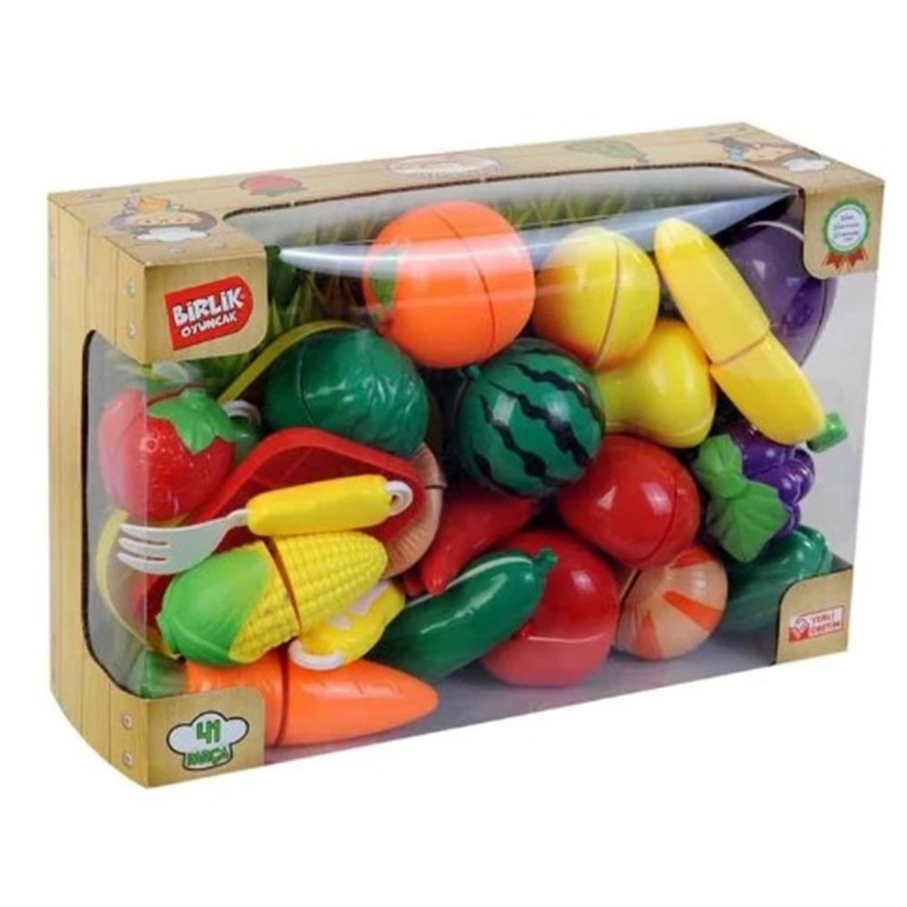 Birlik 41 Parça Kesilebilen Meyve Sebzeler