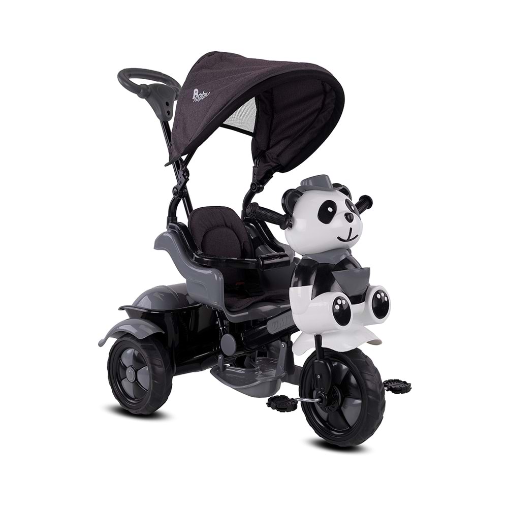 BABYHOPE LÜKS PANDA İTMELİ BİSİKLET - GRİ