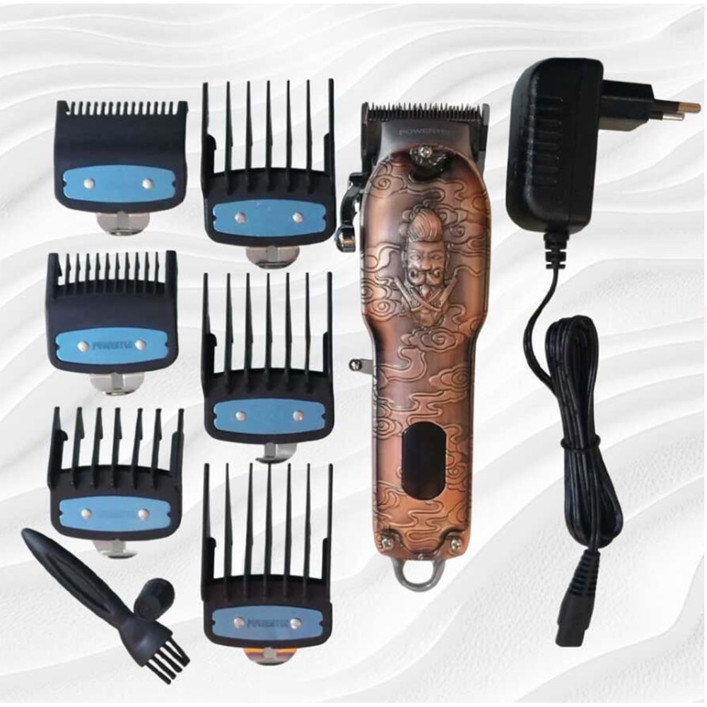 POWERTEC TR-6700 PROFESYONEL SAÇ SAKAL KESİM TRAŞ MAKİNESİ
