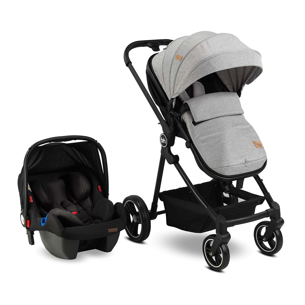 BABYHOPE BH-3190 MARS TRAVEL BEBEK ARABASI - GRİ