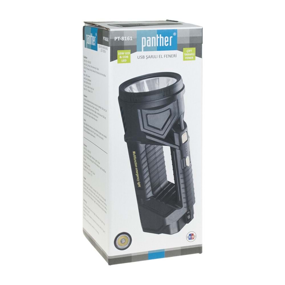 PANTHER PT-8161 ŞARJLI EL FENERİ (24)(48)