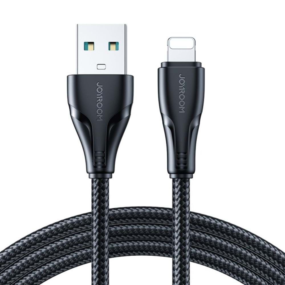 JOYROOM S-UL012A11 2.4A USB A-LIGHTNING 1.2M SİYAH KABLO