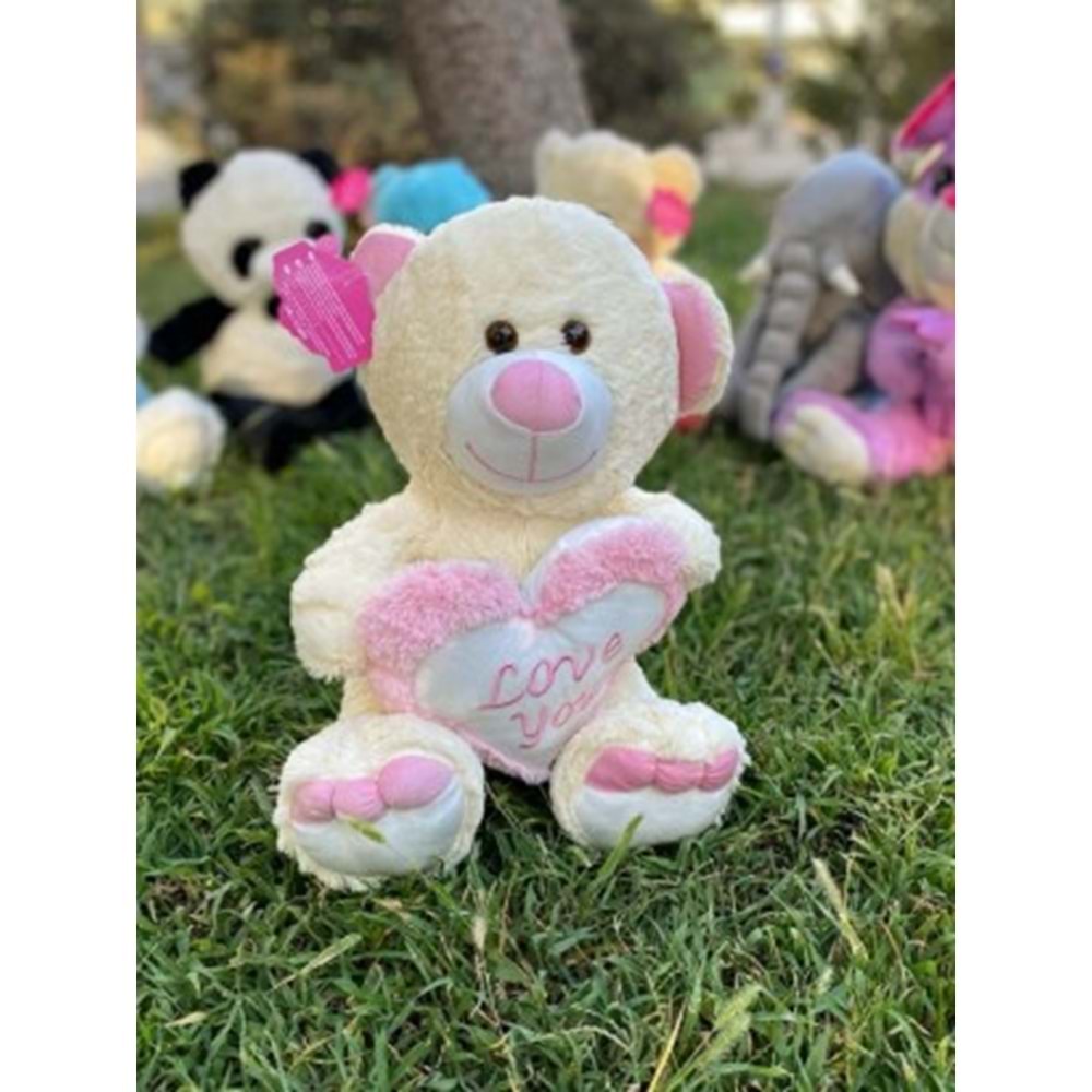 50CM YENİ KALPLİ AYICIK 03056