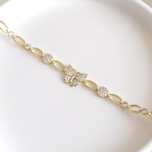 XUPING TAŞLI KELEBEK GOLD BİLEKLİK 17CM+ 2CM