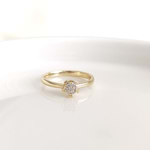 XUPING GOLD TEK TAŞ MODELİ YÜZÜK - 16