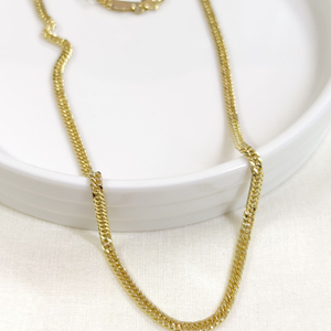 XUPING 3 MM SIK GURMET ZİNCİR 60 CM KOLYE GOLD