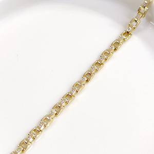 XUPING İNCE TAŞ DETAYLI BİLEKLİK GOLD 17+2 CM