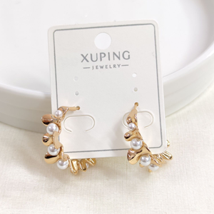 XUPING 20 MM İNCİLİ HALKA KÜPE ROSE