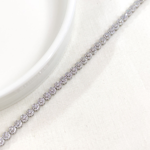 İTHAL 4 MM YUVARLAK SU YOLU GÜMÜŞ BİLEKLİK 18 CM